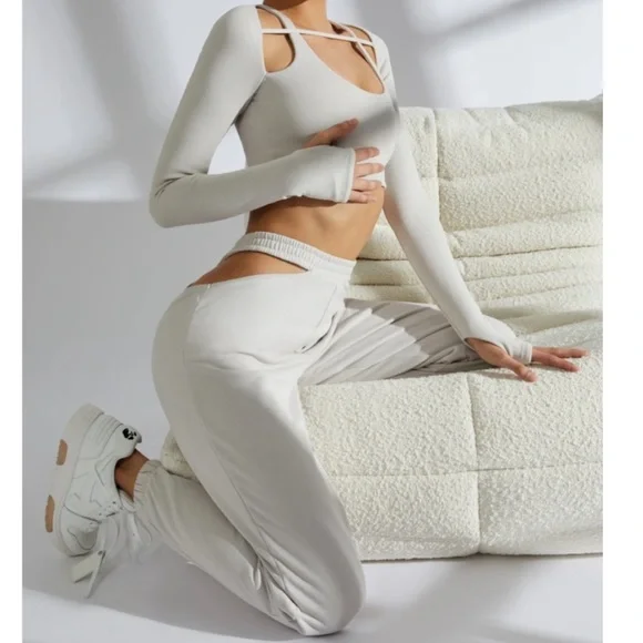 Oh Polly Cream Track Pants & Joggers - Picture 2 of 4